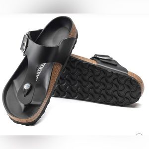 NWT NEW Style Birkenstock Gizeh big buckle black size 37